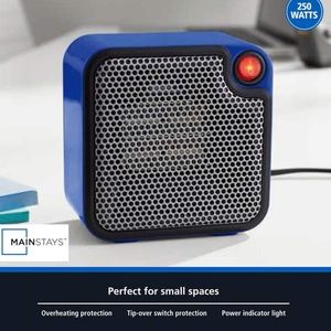 Personal Heater Space Ceramic Portable Blue Red